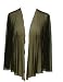 Michal Negrin Black Vest Made of Chiffon with Long Large Sleeves - Size M