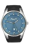 Kenneth Cole Black Polyurethane Strap Blue Dial Men's Watch #KC1612