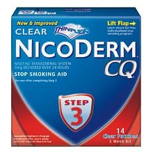 NicoDerm CQ STEP 3 - 2 Week Kit - 14 Clear Nicotine Patches