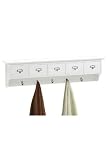 Coat Rack With Drawers 5-drawer White