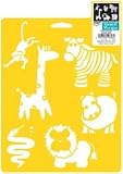 Delta Creative Stencil Mania 7x10 Stencil: Wild Animals