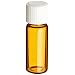 National Scientific Glass Sample Amber Vials with PTFE/Foam Urethane Liner Septum, 2ml Volume (Pack of 100)