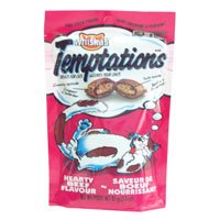 Childrens Toyshop  Pet Supplies : Whiskas Temptations Hearty Beef Treats (3-oz pouch)