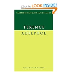Terence: Adelphoe (Cambridge Greek and Latin Classics)
