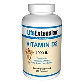Life Extension - Vitamin D3 (1000iu), 1000IU, 250 capsules