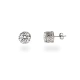 Eve's Addiction Crown Set Star Cut Signity 8mm CZ Studs