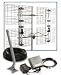 DB8 Antenna, PA-18 Amplifier, 100 ft Coax Cable, J-Mount Bracket