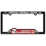 Arizona Cardinals Black Plastic License Plate Frame