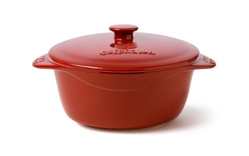 Calphalon Ceramic Cabernet 1 1/2 Quart Covered Round Casserole with Lid