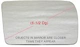 86-87 MAZDA 626 MIRROR GLASS RH (PASSENGER SIDE), (6-1/2 Dg.), Convex, LX/GT Model (1986 86 1987 87) M471135 N/A