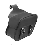 ALC Saddlebags 8014-04 Bandito Chubby Premium Leather Plain Detach Throw-Over Saddlebag - Pair
