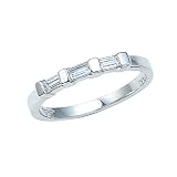 0.40 cttw Baguette Diamonds Anniversary Ring Band - Platinum LIFETIME WARRANTY