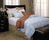 Royal Velvet Reversible Down Full/Queen Comforter Set, Chocolate/Blue