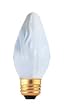 Bulbrite 421040 - 40F15WH - 40 Watt F15 Flame Shaped Light Bulb, White