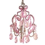 La Petite Femme Pink Sapphire 3-Bulb Mini Chandelier