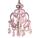 La Petite Femme Pink Sapphire 3-Bulb Mini Chandelier