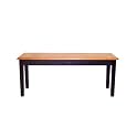 BLACK/OAK SHAKER DINING BENCH