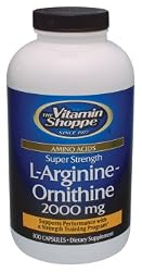 Vitamin Shoppe - L-Arginine-Ornithine (Super Strength), 2000 mg