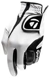 TaylorMade Targa Glove (Left Hand, White/Black, Large)