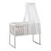 Schardt 099110002 - Schardt / Babywiege Lilly / weiss lackiert / inklusive Garnierung / umbaubar zur Kinderbank