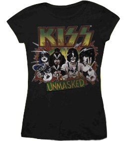 Official Skinny T Shirt KISS Gene Simmons UNMASKED S 8