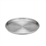 Kraftware Brushed 12-Inch Stainless Steel Round Tray