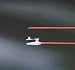 X-ray opaque, rubber suction catheter with thumb valve, whistle tip, and two eyes. Single-use. Sterile.