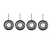 Expressions Easy Rider Shower Hooks, Set of 12