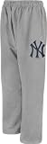 MLB Youth New York Yankees Fleece Pant (Athletic Grey, Medium)