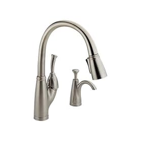 Delta 989-SSSD Allora Single-Handle Pull-Down Kitchen Faucet with Soap Dispenser,... by Delta Faucet