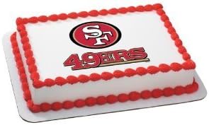 Item#35714 - NFL San Francisco 49ers Edible Image Cake / Cupcake Topper