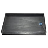 Barrier Free 54 W x 37 D Shower Base Entry with Integrated Right Hand Side PVC Drain