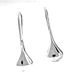 925 Sterling Silver Tear Drop Dangle Designer Earrings 1-1/8