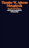 Metaphysik: Begriff und Probleme (1965) (suhrkamp taschenbuch wissenschaft) - Theodor W. Adorno