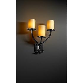Sonoma Matte Black 3 Light Sconce Candle Shade by Sonoma