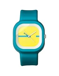 FMD Turqoise Square Rubber Unisex Watch FMDX234