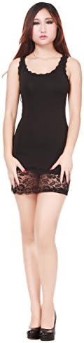 Multi Color Multi Style Sexy Dress Lingerie Sleeves Sleeveless Club Wear (H-BLACK)