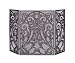 3 Fold Bronze Cast Aluminum Fireplace Screen