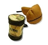 DP Style JR-OTP-VB04 JetRest Original 100 Percent Scottish Cashmere Travel Pillow with Carrying Bag - Camel