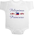 Filipino Princess Flag Baby Ultrasoft Onesie