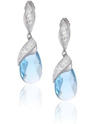 Carnevale Sterling Silver Briolette with Swarovski Elements Earrings
