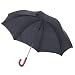 Frankford Doorman/Limousine/Funeral Home Curved Handle Classic Black Umbrella