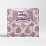 Coach Op Art Madison Signature Small Wallet 41982 Lavender