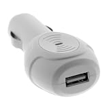 GTMax USB Car Charger Vehicle Power Adapter Compatible with all cellphones, MP3 players, Ebook, GPS etc - White