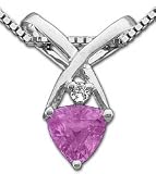 Trillion Pink Sapphire Pendant