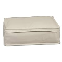 Household Essentials 01862-2 Cotton Canvas Blanket Storage Bag