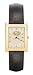 SAN FRANCISCO 49ERS MEN'S GOLD RECT DRESS WATCH W/LTHR STRP