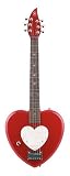 Daisy Rock Heartbreaker Short Scale Guitar Left-Handed, Red Hot Red