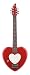 Daisy Rock Heartbreaker Short Scale Guitar Left-Handed, Red Hot Red