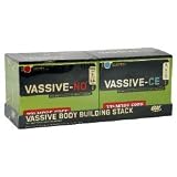 Vassive Body Building Stack-Optimum Nutrition Nitric Oxide Activator, Vassive-NO Fruit Punch 20-Packets, Vassive-CE Blue Raspberry 20-Packets, 40-Packets